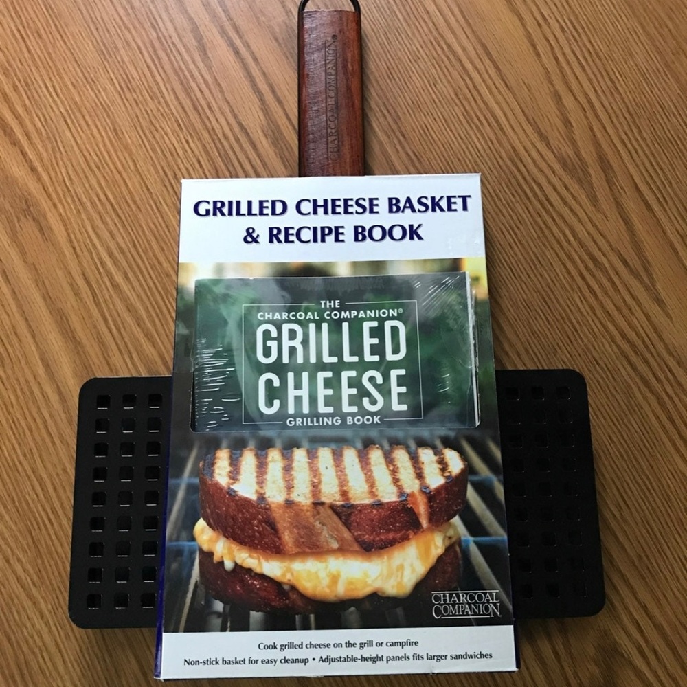 Grilled cheese basket grill pan & book